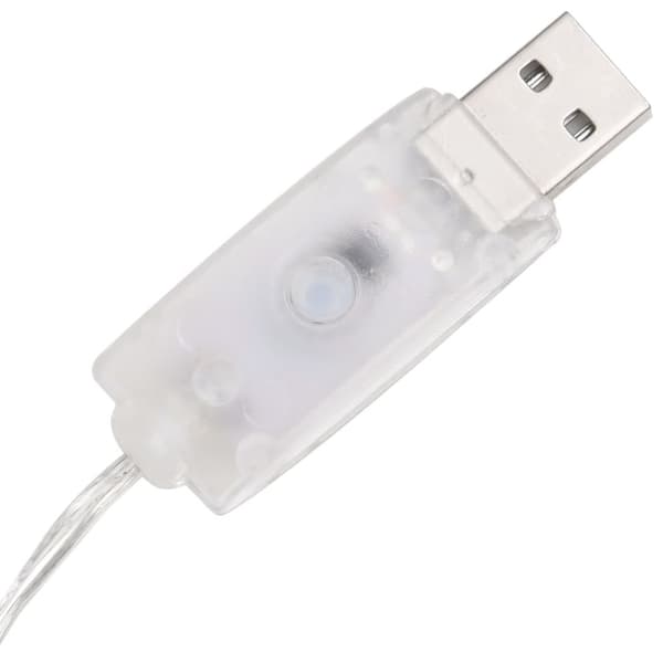 vidaXL dekorativ lyspyramide LED 120 cm akryl kold hvid