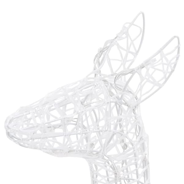 vidaXL Julereinsdyrfamilie akryl 160 LED 160 cm flerfarget