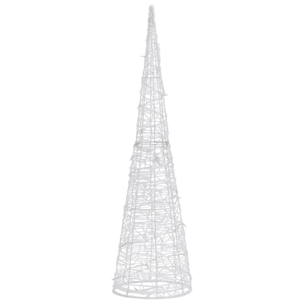 vidaXL LED-koristevalopyramidi värikäs akryyli 90 cm