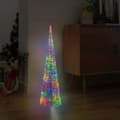 Pikkukuva 1 / 7: vidaXL LED-koristevalopyramidi värikäs akryyli 90 cm