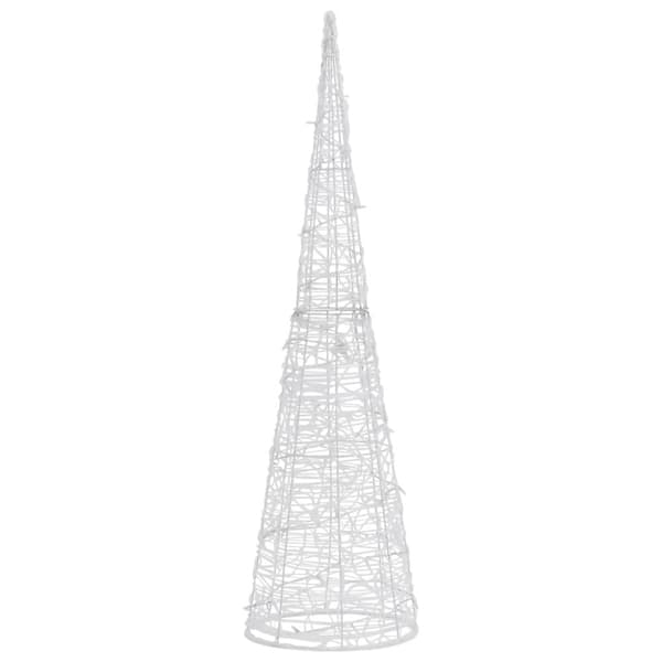 vidaXL dekorativ lyspyramide LED 120 cm akryl blå