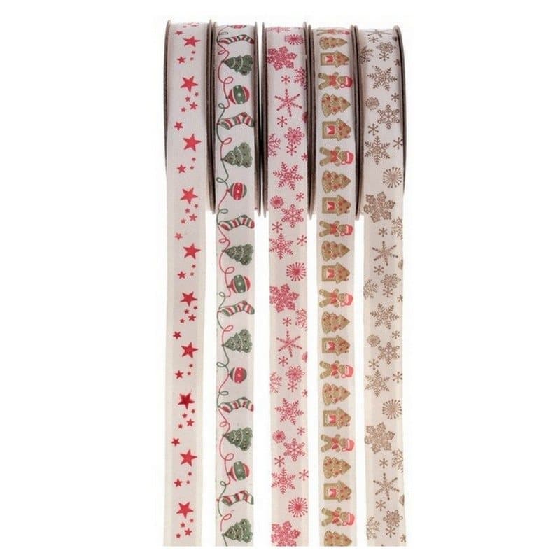 Band med tejp Jul, 5-pack