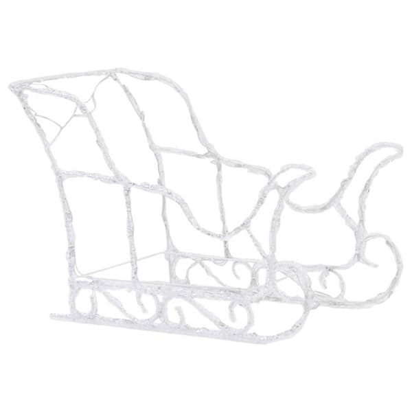 vidaXL rensdyr og kane julefigur 280x28x55 cm akryl