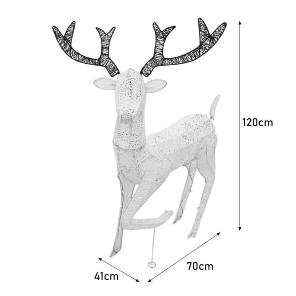 Light up Reindeer Stag, Doe and Snowman | MonsterShop