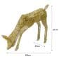 Light-Up Reindeer Gold Grazing Doe 60cm | MonsterShop