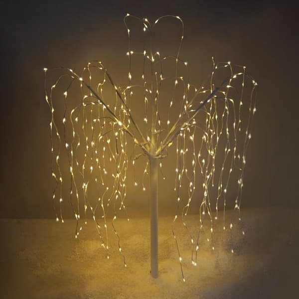 Weeping Willow Tree - 180cm White 400 Warm White LED | MonsterShop