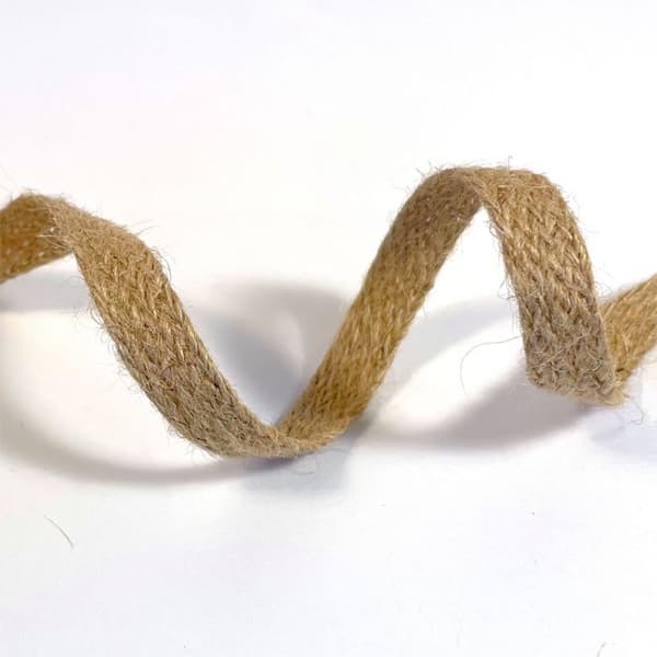 Juteband på Rulle 10 mm - Natur - 25 m