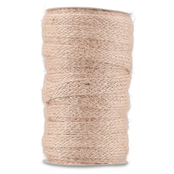Juteband på Rulle 10 mm - Natur - 25 m