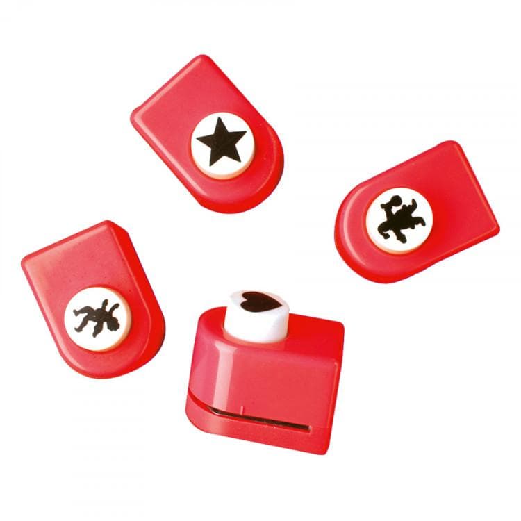 Figurstans/Motivstans, Julmotiv (stjärna, tomte, ängel, hjärta), 4/fp