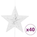 Miniatyrbillede 3 af 7: vidaXL LED-lysgardin m. stjerner 200 LED'er 8 funktioner farverigt lys