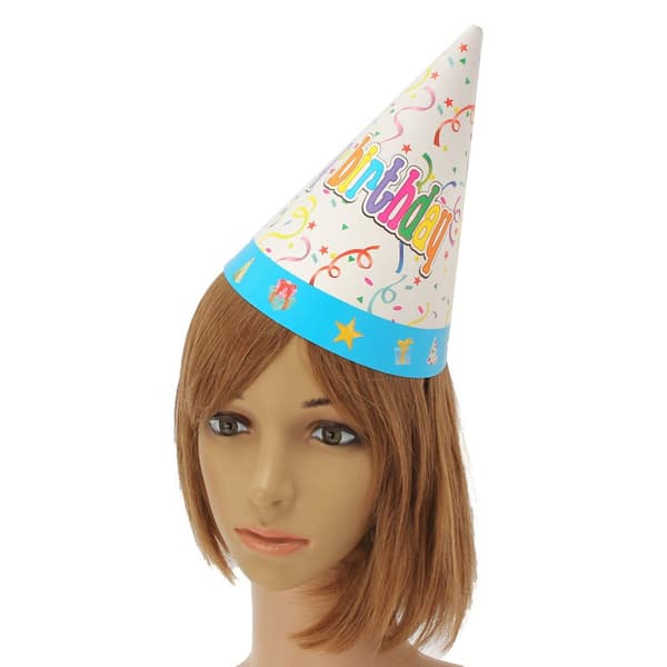 8 stk sæt papir festkeglehatte Dress Up Piger Drenge Favor Supplies Til Fødselsdag