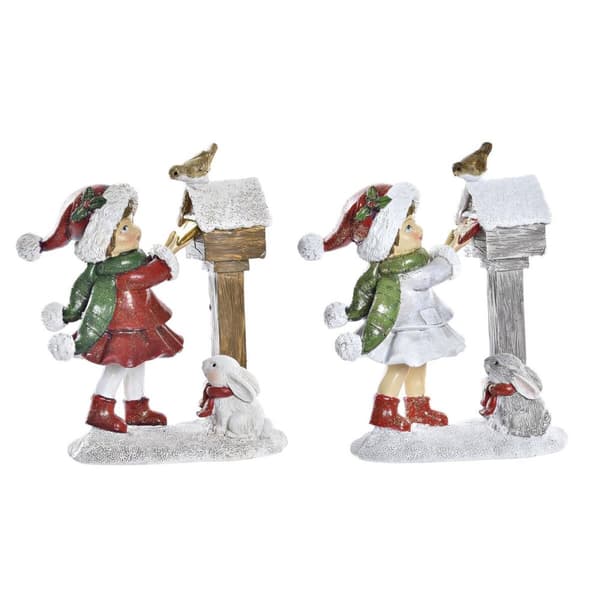 Julgranskula DKD Home Decor Harts (11,5 x 6 x 13,5 cm) (2 antal)
