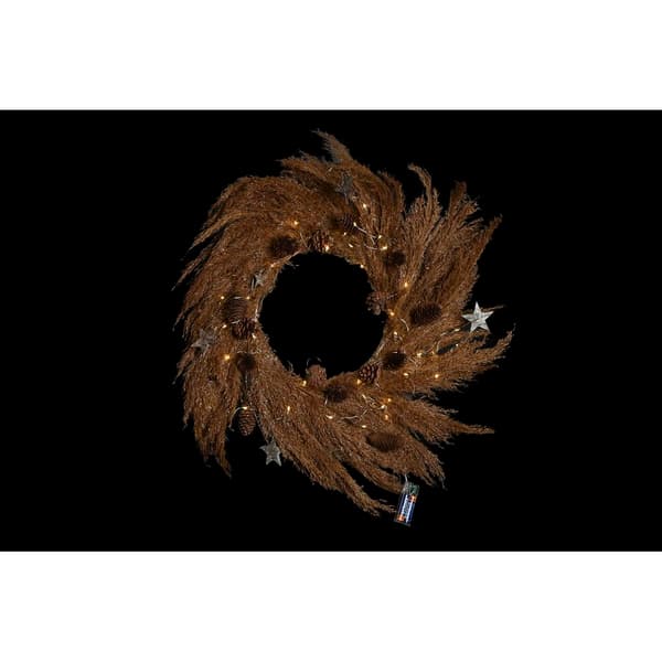Julkrans DKD Home Decor Blomster (2 antal) (60 x 5 x 60 cm)