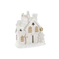 Miniatyrbild 3 av 4: Julgranskula DKD Home Decor Hus Snöfall Magnesium (38 x 21 x 45 cm) (2 antal)