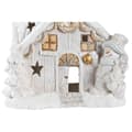 Miniatyrbild 4 av 4: Julgranskula DKD Home Decor Hus Snöfall Magnesium (38 x 21 x 45 cm) (2 antal)