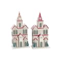 Miniatyrbild 1 av 3: Julgranskula DKD Home Decor Hus MDF (13 x 8 x 28 cm) (2 antal)
