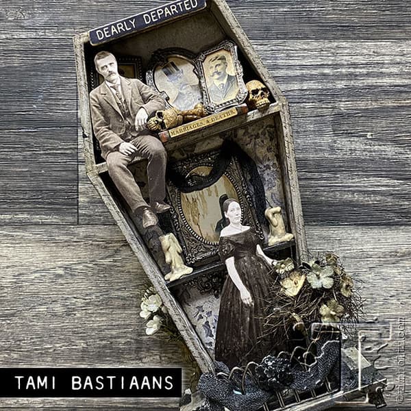 Kista Halloween - Vignette Coffin - Tim Holtz - 23 x 12 cm