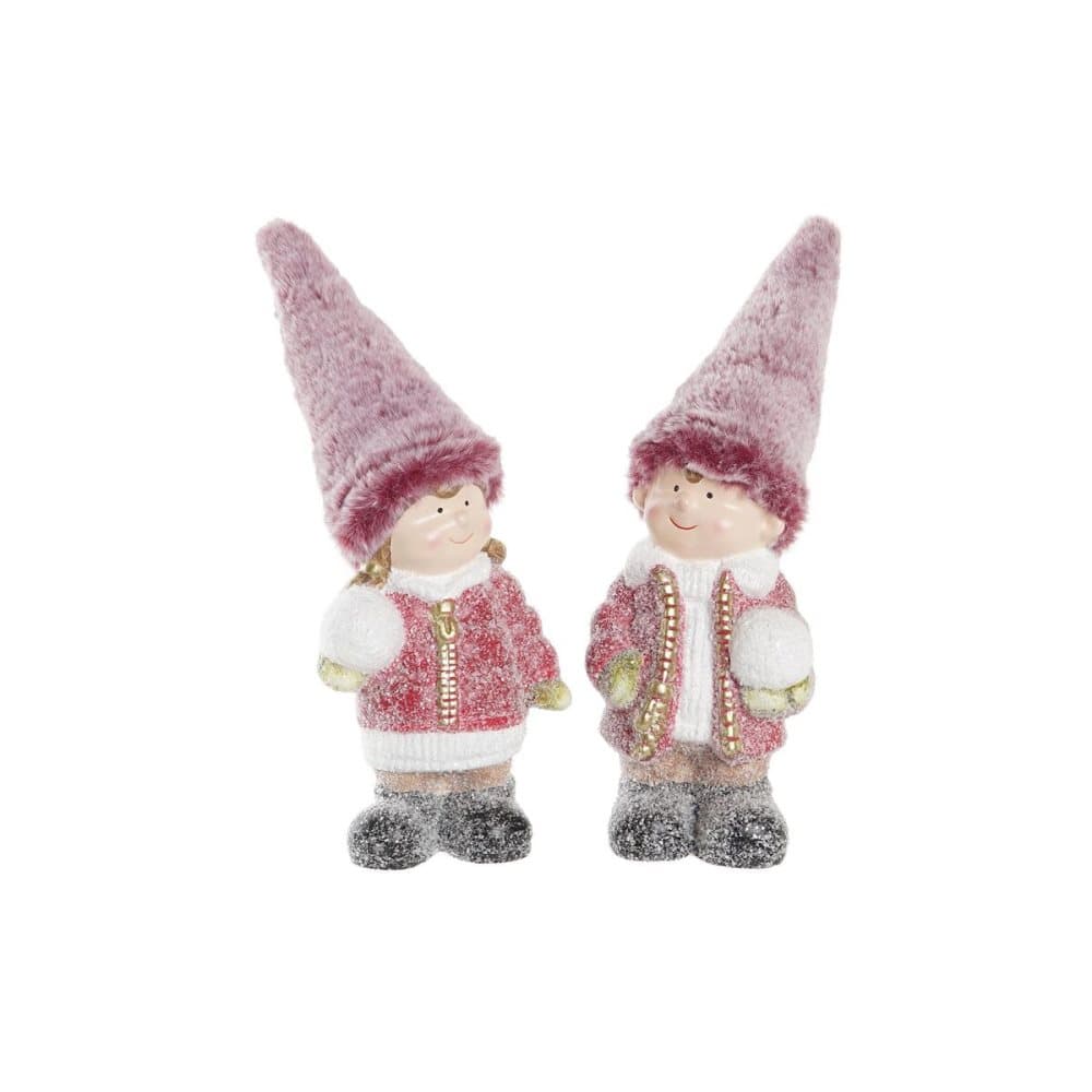 Julgranskula DKD Home Decor Pojkar Magnesium (10 x 8,5 x 29 cm) (2 antal)