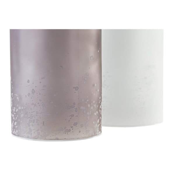 Belysning dekoration DKD Home Decor Jul Brun Vit (11 x 11 x 25 cm) (2 antal)