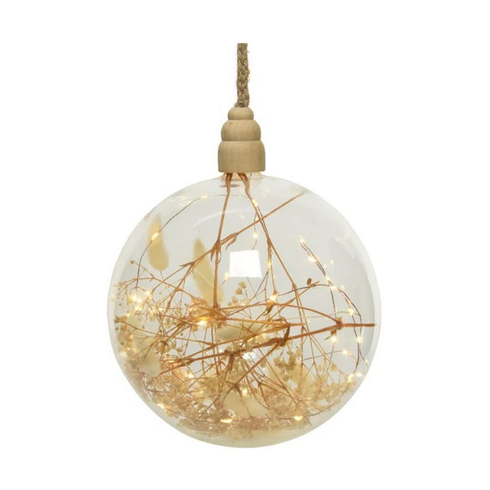 Dekorationsboll Lumineo Vit (Ø 20 cm)