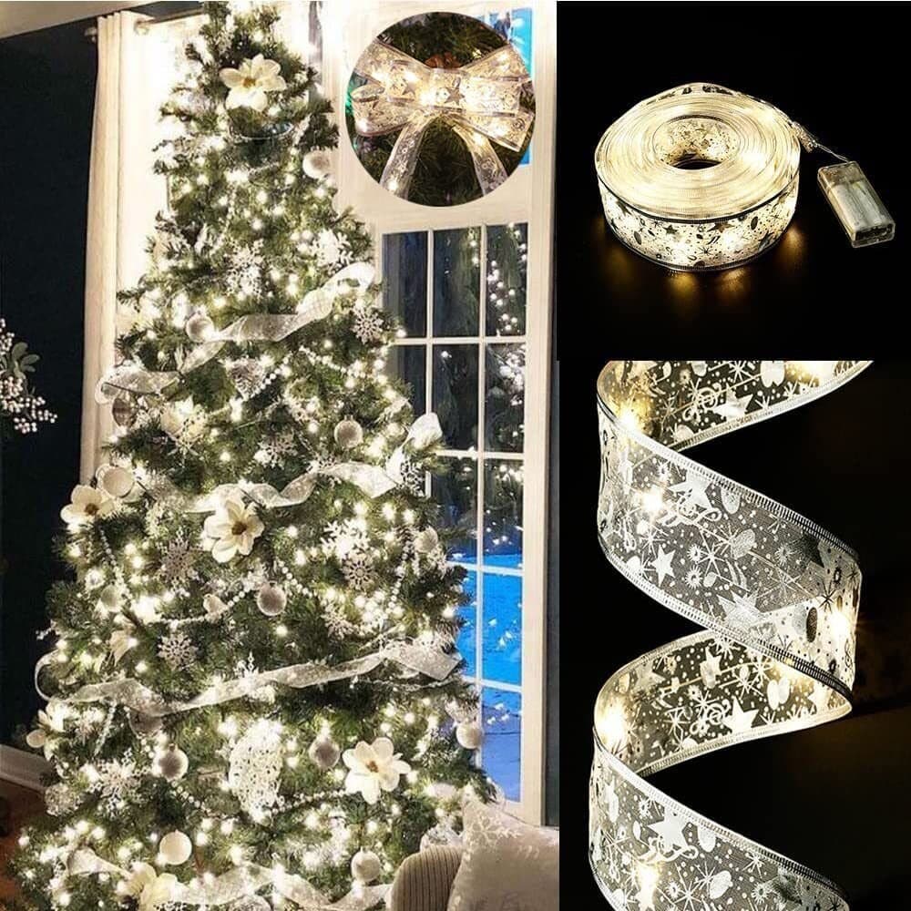 LED julstreamers, ljusslinga, julgransbelysning, pynt