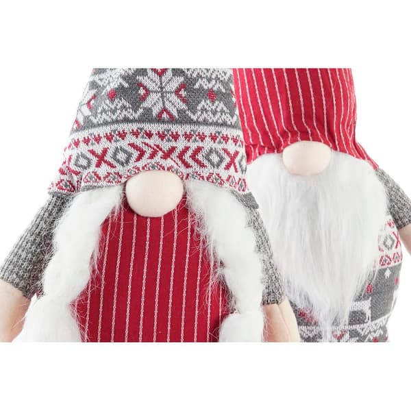 Julgranskula DKD Home Decor Gnom Polyester (24 x 14 x 58 cm) (2 antal)