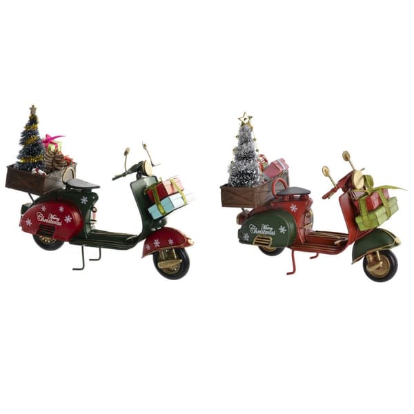 Julgranskula DKD Home Decor Motorcykel Metall (17,5 x 7 x 15,5 cm) (2 antal)