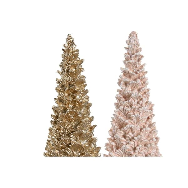 Julgranskula DKD Home Decor Träd Harts (10,5 x 10,5 x 32 cm) (2 antal)