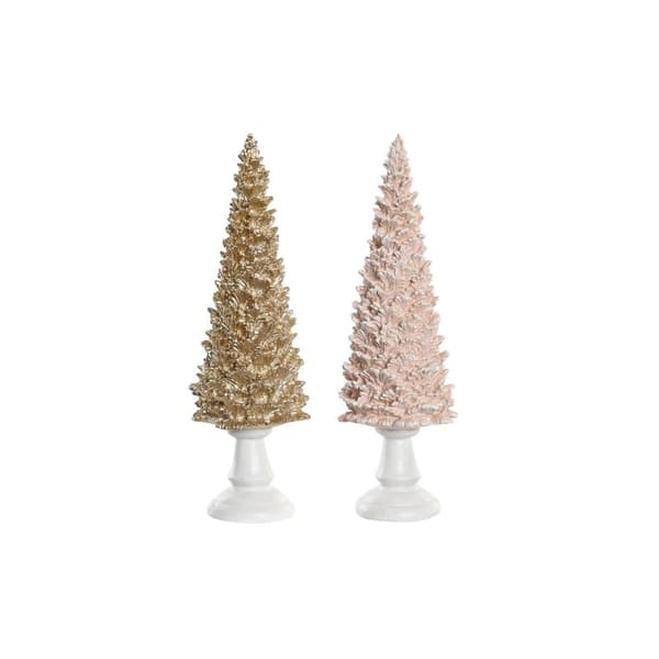 Julgranskula DKD Home Decor Träd Harts (10,5 x 10,5 x 32 cm) (2 antal)
