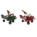 Miniatyrbild 1 av 2: Julgranskula DKD Home Decor Flygplan Metall (36,5 x 23 x 25 cm) (2 antal)