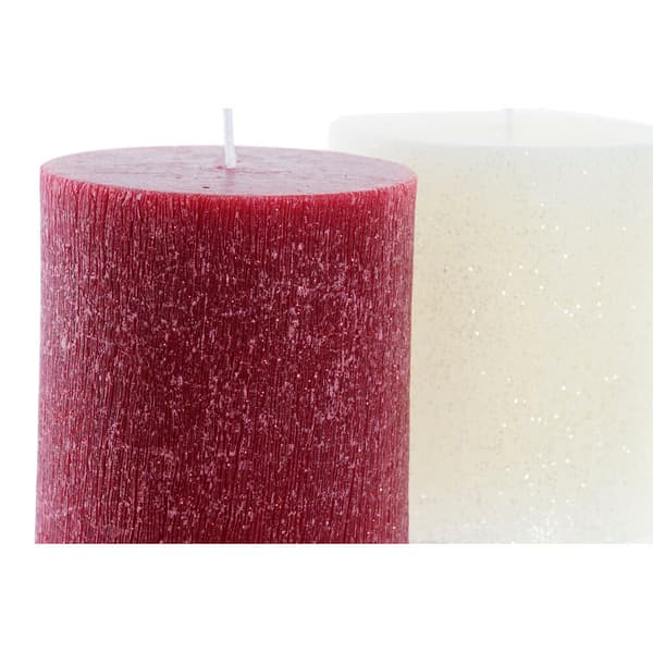 Ljus DKD Home Decor Jul (9 x 9 x 10 cm) (2 antal)