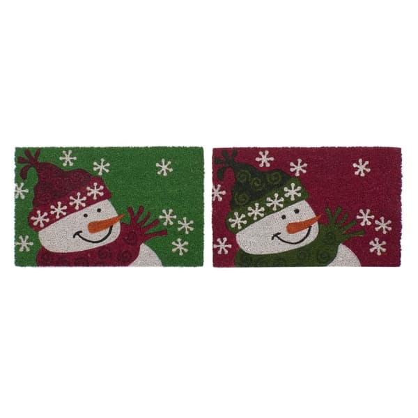 Dörrmatta DKD Home Decor Jul PVC Kokosfiber (60 x 40 x 1,5 cm) (2 antal)