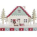 Miniatyrbild 2 av 4: Adventskalender DKD Home Decor Trä Hus (32 x 8 x 33 cm) (2 antal)