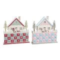 Miniatyrbild 1 av 4: Adventskalender DKD Home Decor Trä Hus (32 x 8 x 33 cm) (2 antal)