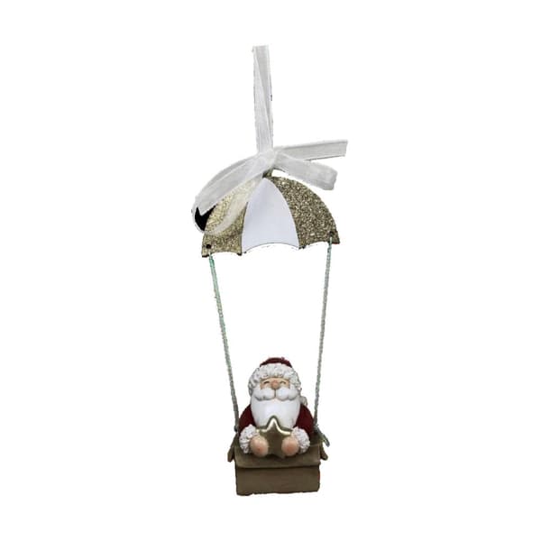 Julgranskula DKD Home Decor Harts Tomte (6,5 x 4 x 13,5 cm) (6 antal)