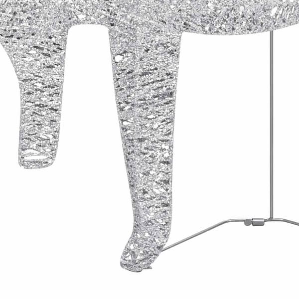 vidaXL Julrenar 2 st silver 40 lysdioder