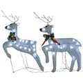 Miniatyrbilde 2 av 8: vidaXL Julereinsdyr 2 stk hvit 40 LED