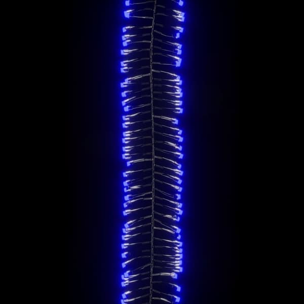 vidaXL Ljusslinga med 3000 LED cluster blå 23 m PVC