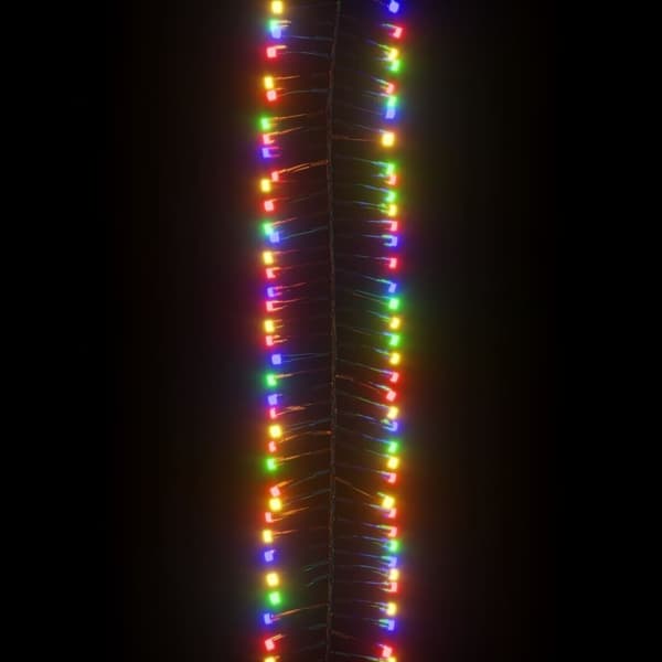 vidaXL Cluster LED-valonauha 1000 LED-valoa monivärinen 11 m PVC