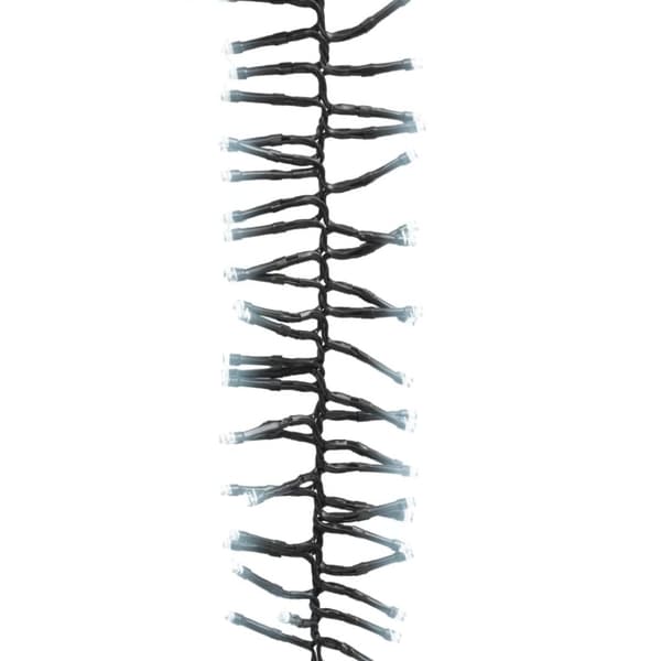 vidaXL Cluster LED-valonauha 2000 LED-valoa kylmä valkoinen 17 m PVC