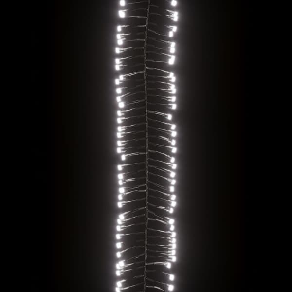 vidaXL Cluster LED-valonauha 2000 LED-valoa kylmä valkoinen 17 m PVC