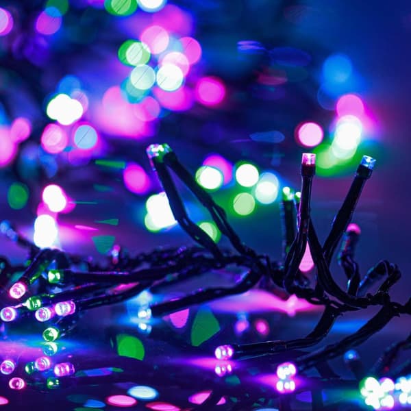 vidaXL LED-lyskæde 3000 LED'er 23 m PVC pastelfarvet lys