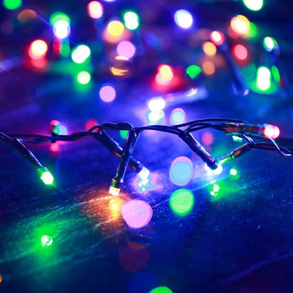 vidaXL Kompakti LED-valonauha 400 LED-valoa monivärinen 13 m PVC