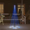 Miniatyrbillede 1 af 11: vidaXL juletræ til flagstang 108 LED'er 180 cm blåt lys