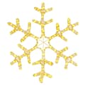 Pikkukuva 2 / 6: vidaXL Lumihiutale joulukoriste 144 lämpimän valk, LED-valoa 59x59 cm