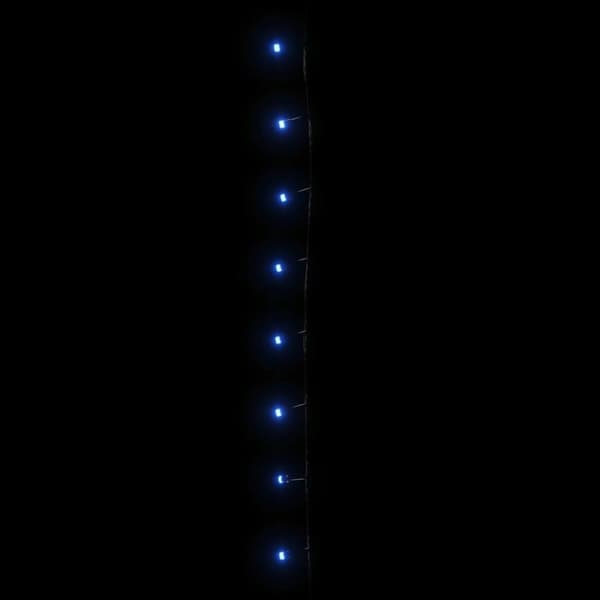 vidaXL LED-valonauha 600 LED-valoa sininen 60 m PVC
