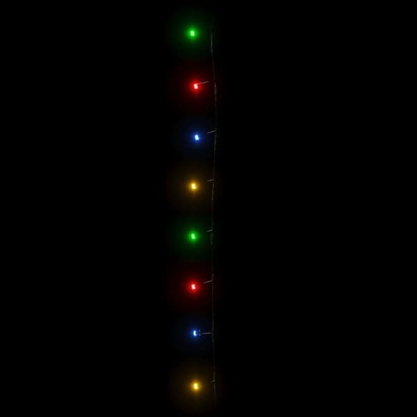 vidaXL LED-lyskæde med 600 LED'er 60 m PVC flerfarvet