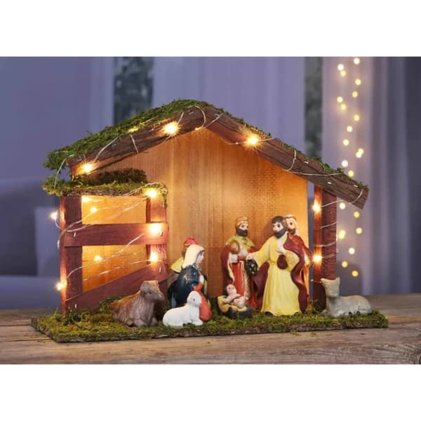 HI LED Valaistu joulunajan syntymäkuvaelma-koriste