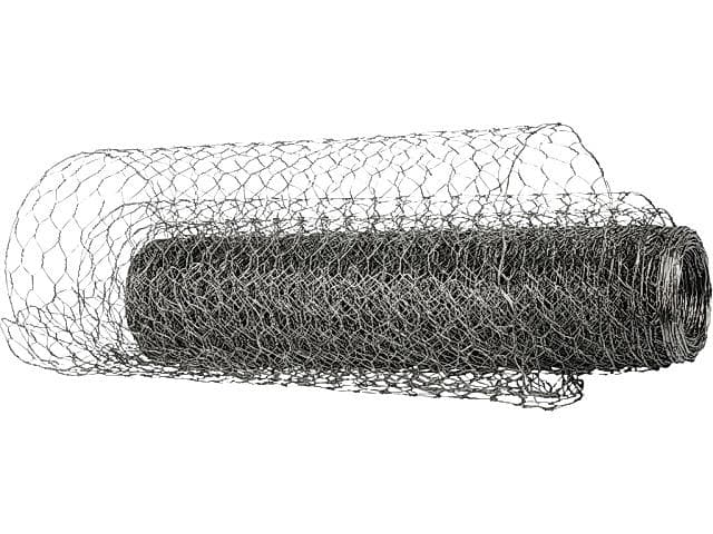 Hönsnät/Kycklingnät, sexkantsnät, galvaniserat ståltrådsnät, 20mm, 40cm x 20m