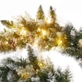Miniatyrbillede 6 af 8: vidaXL juleguirlande med LED-lys 2,7 m PVC grøn